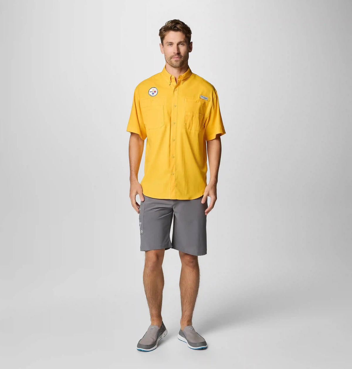 Men's PFG Tamiami Short Sleeve Shirt - Pittsburgh Steelers