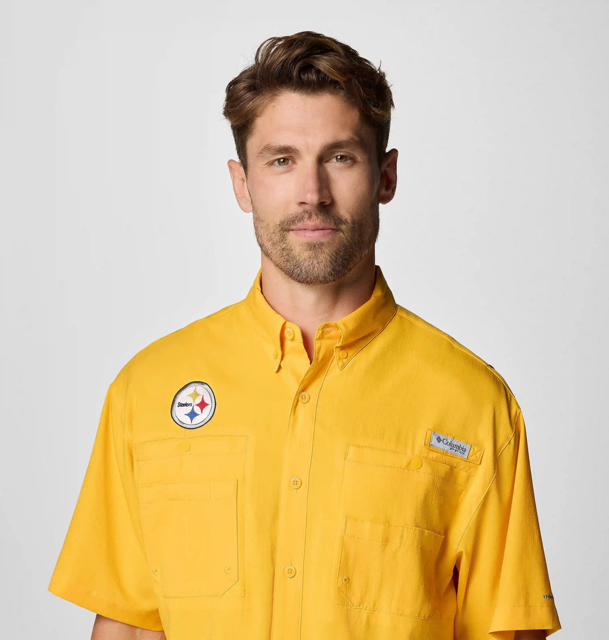 Men's PFG Tamiami Short Sleeve Shirt - Pittsburgh Steelers