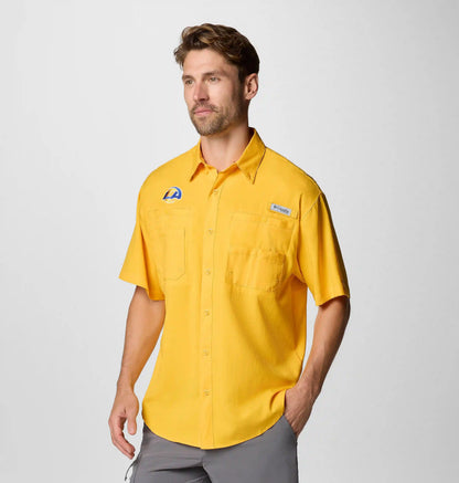 Men's PFG Tamiami Short Sleeve Shirt - Los Angeles Rams