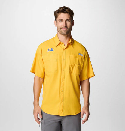 Men's PFG Tamiami Short Sleeve Shirt - Los Angeles Rams