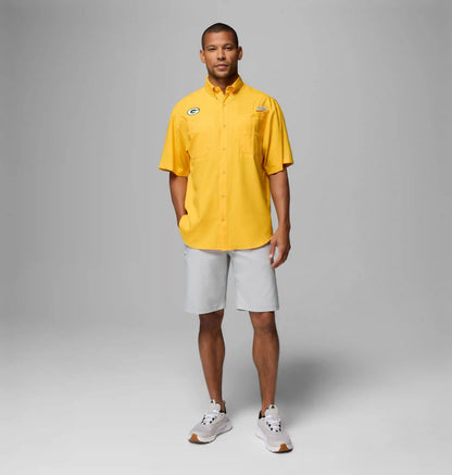 Men's PFG Tamiami Short Sleeve Shirt - Green Bay Packers