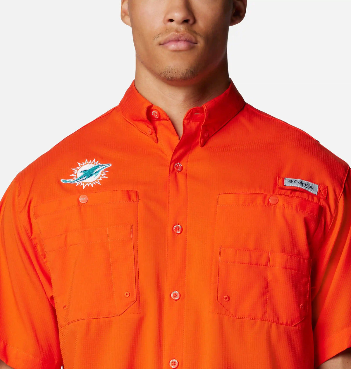 Men's PFG Tamiami Short Sleeve Shirt - Miami Dolphins