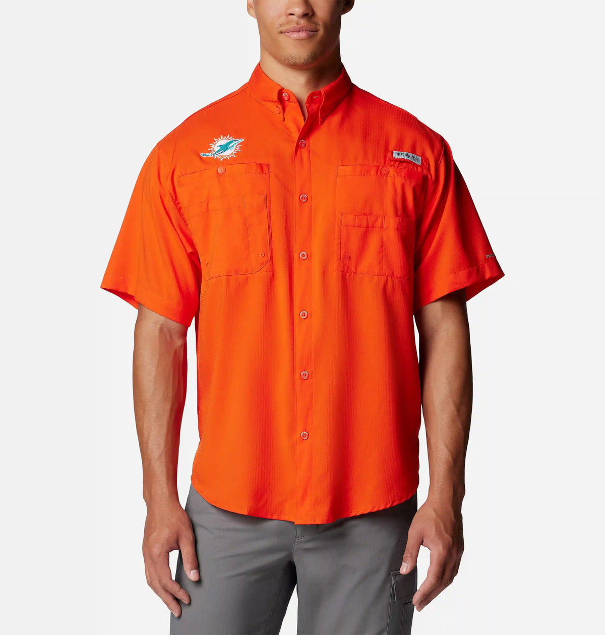 Men's PFG Tamiami Short Sleeve Shirt - Miami Dolphins