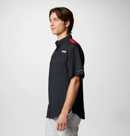 Men's PFG Tamiami Colorblocked Short Sleeve Shirt - Tampa Bay Buccaneers