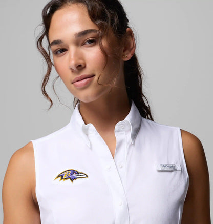 Women's PFG Tamiami Sleeveless Shirt - Baltimore Ravens