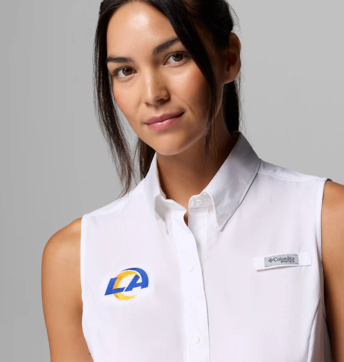 Women's PFG Tamiami Sleeveless Shirt - Los Angeles Rams