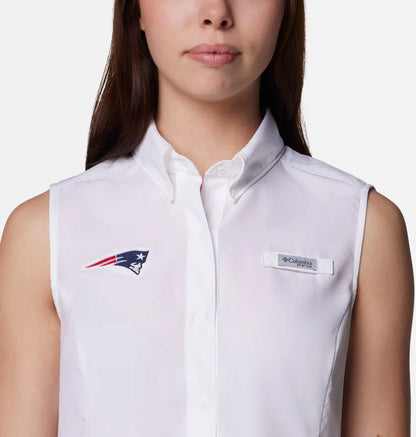 Women's PFG Tamiami Sleeveless Shirt - New England Patriots