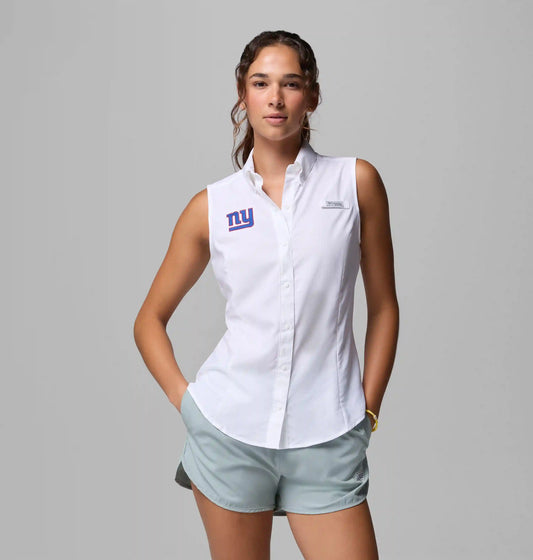Women's PFG Tamiami Sleeveless Shirt - New York Giants