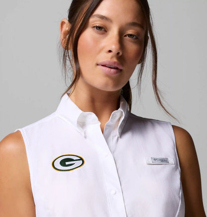 Women's PFG Tamiami Sleeveless Shirt - Green Bay Packers