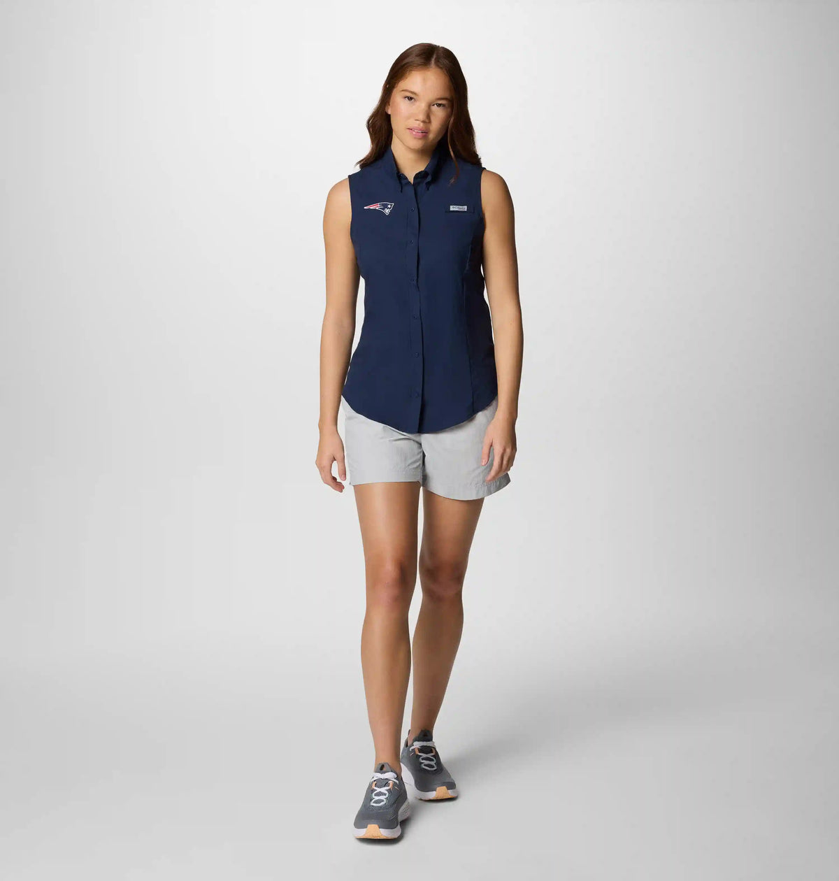 Women's PFG Tamiami Sleeveless Shirt - New England Patriots