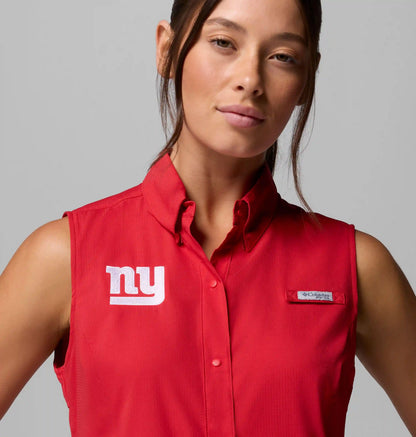 Women's PFG Tamiami Sleeveless Shirt - New York Giants