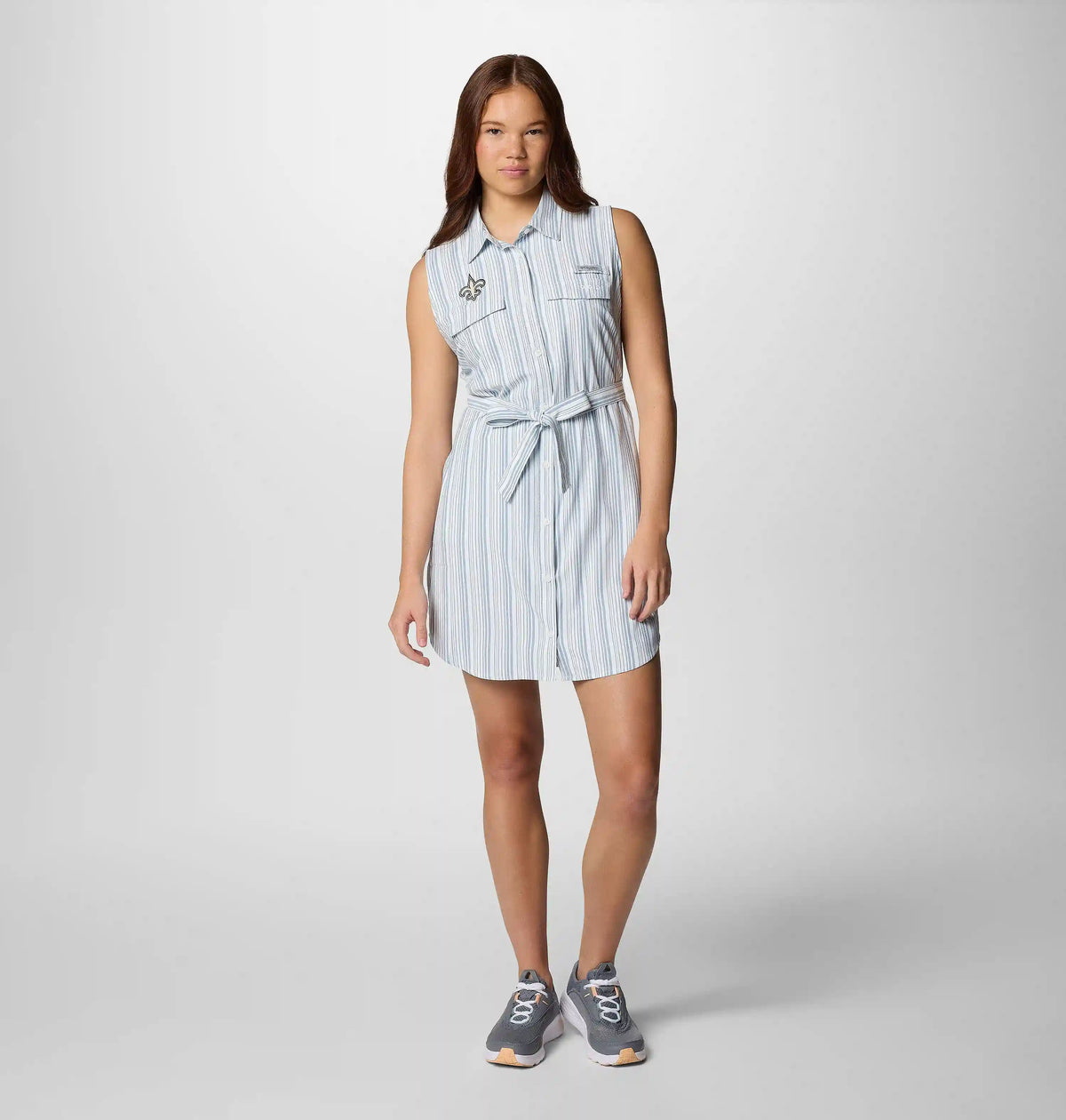 Women's PFG Sun Drifter Woven Dress II - New Orleans Saints