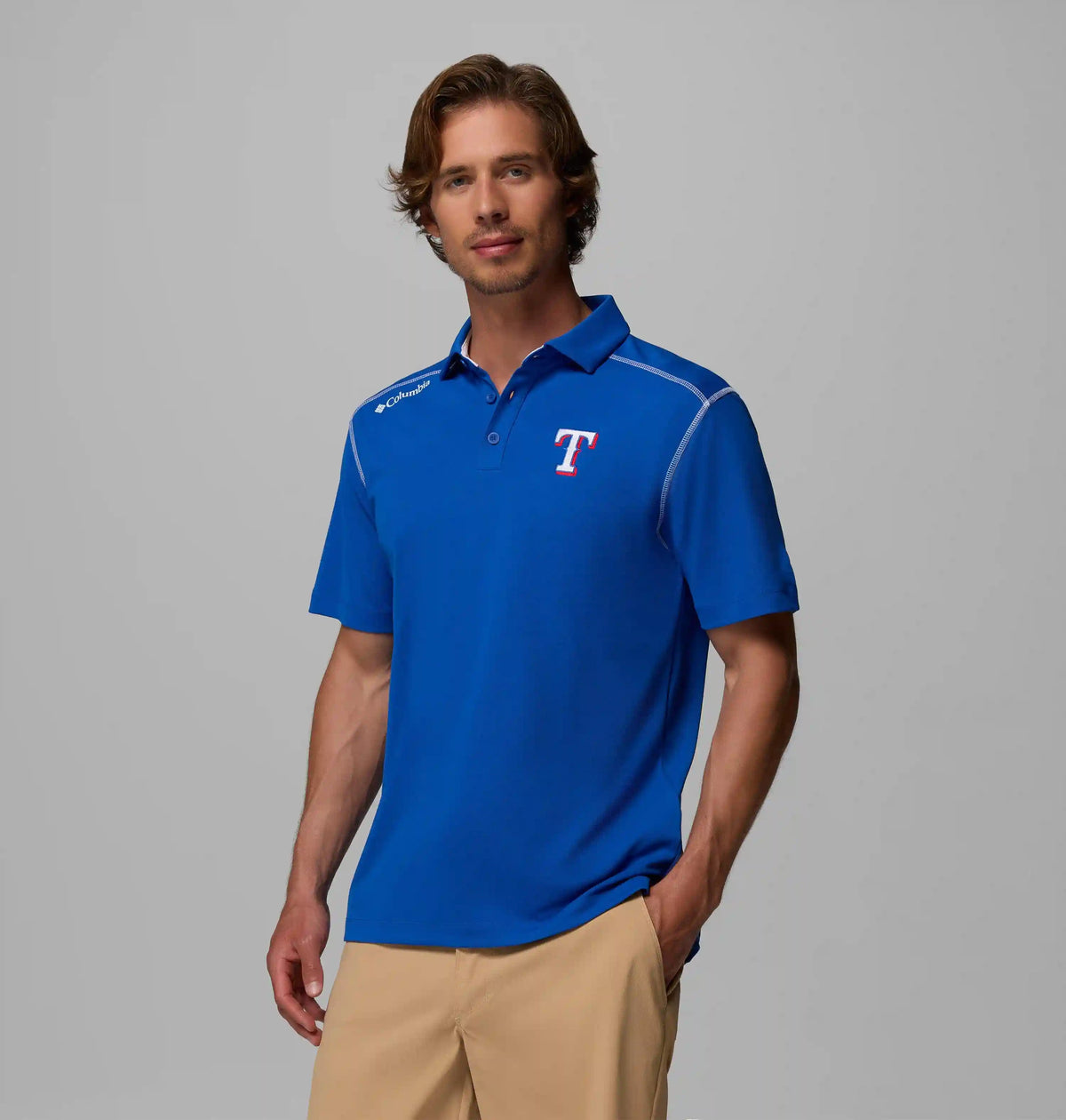 Men's Shotgun Polo - Texas Rangers