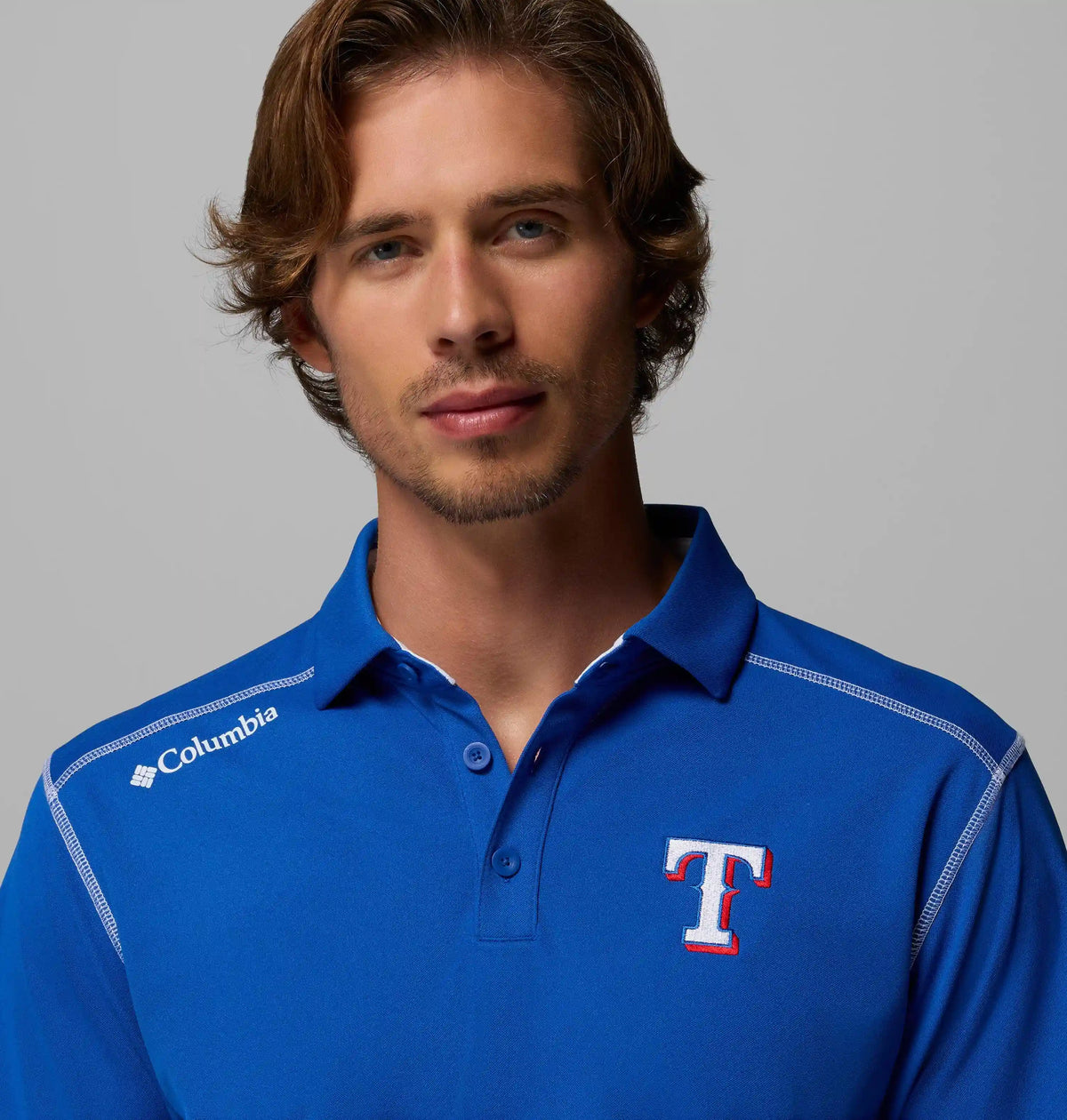 Men's Shotgun Polo - Texas Rangers