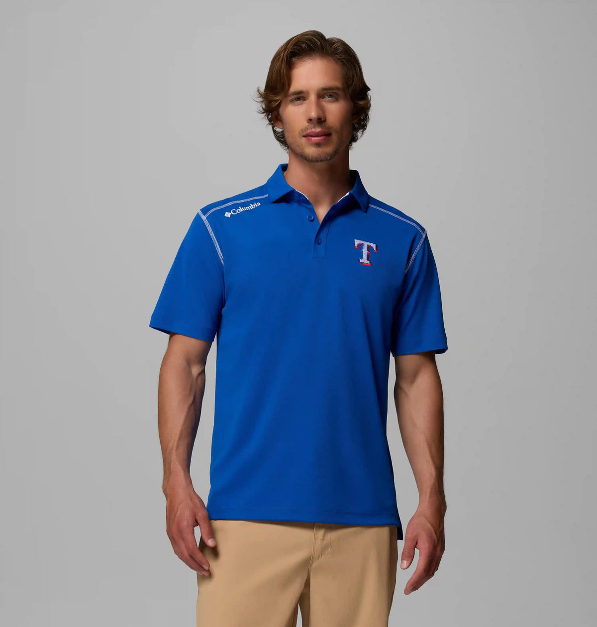 Men's Shotgun Polo - Texas Rangers