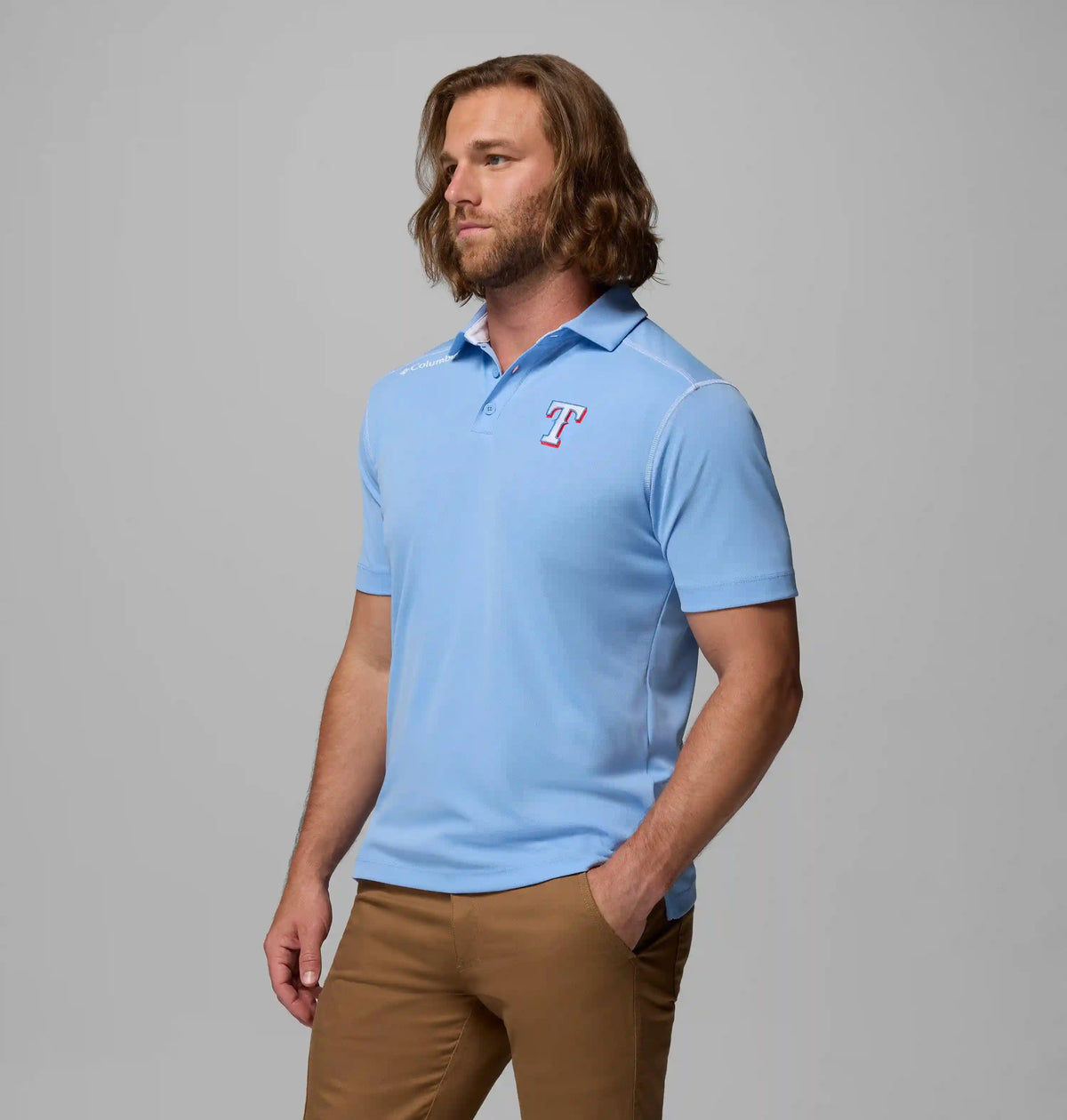 Men's Shotgun Polo - Texas Rangers