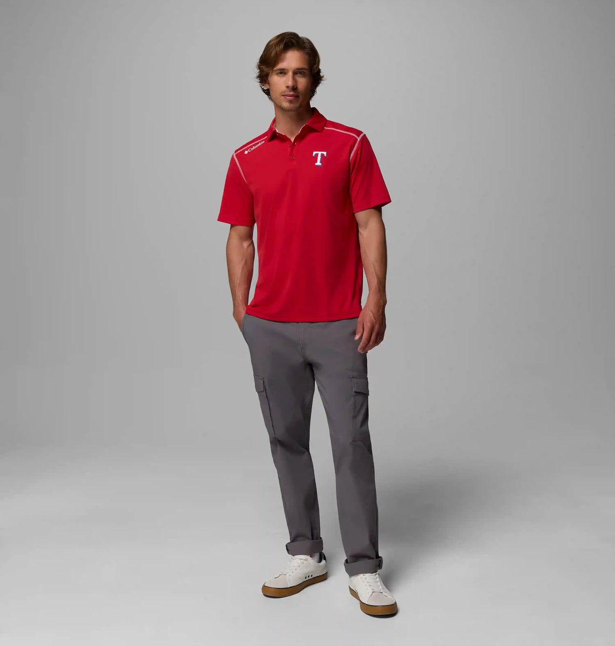 Men's Shotgun Polo - Texas Rangers