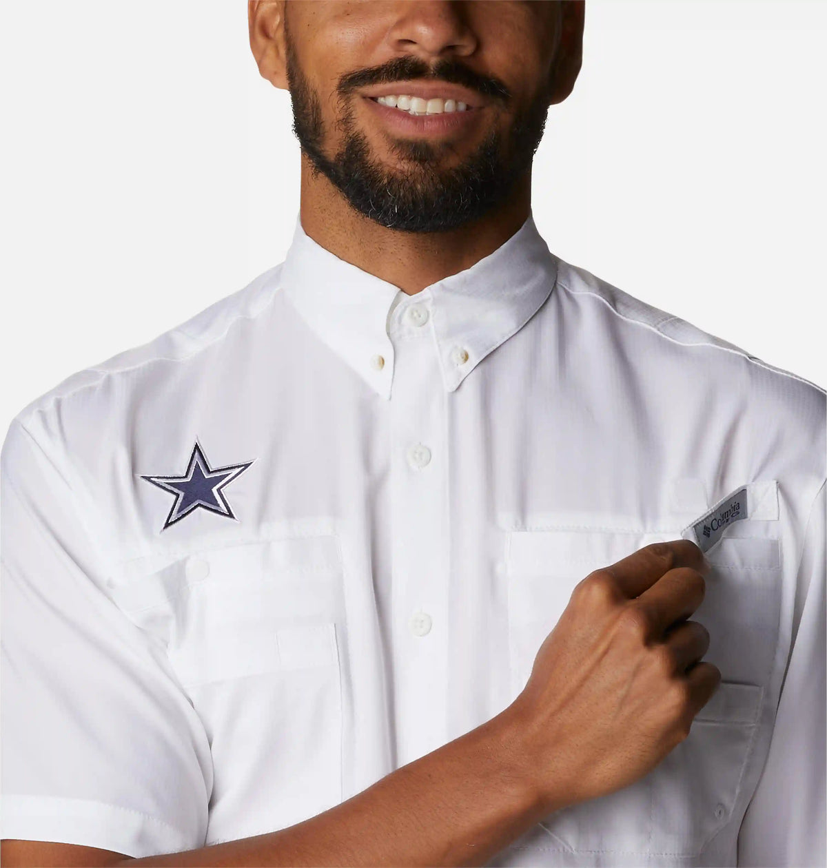 Men's PFG Tamiami Short Sleeve Shirt - Tall - Dallas Cowboys