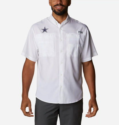 Men's PFG Tamiami Short Sleeve Shirt - Tall - Dallas Cowboys
