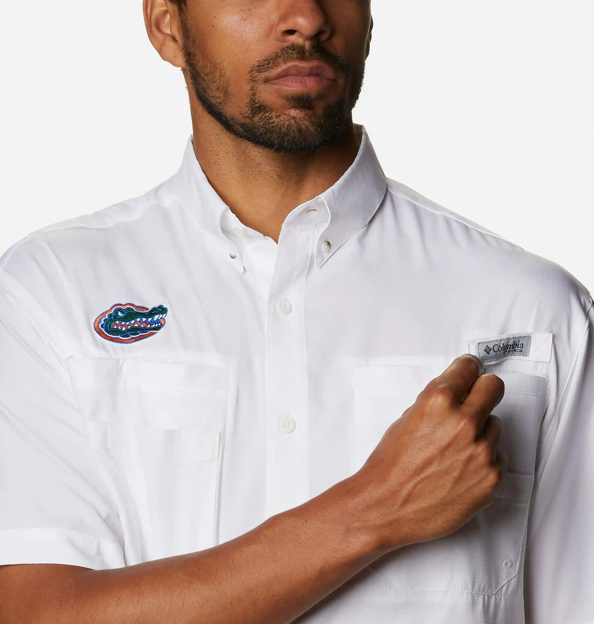 Men's Collegiate PFG Tamiami Short Sleeve Shirt - Tall - Florida