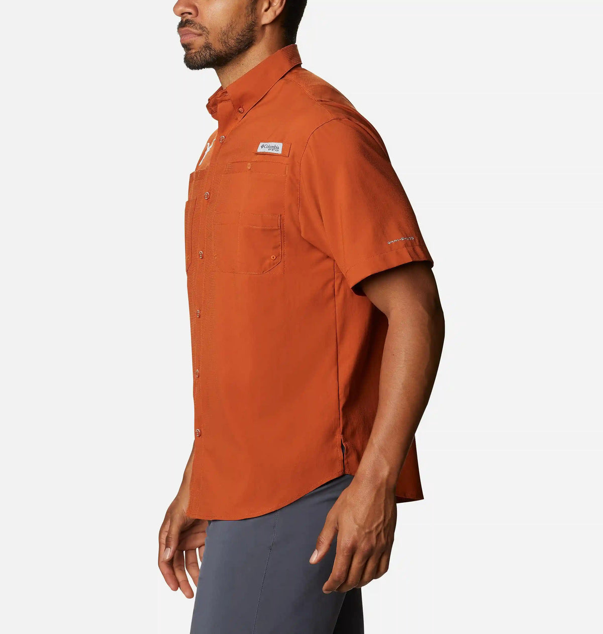 Men's Collegiate PFG Tamiami Short Sleeve Shirt - Tall - Texas